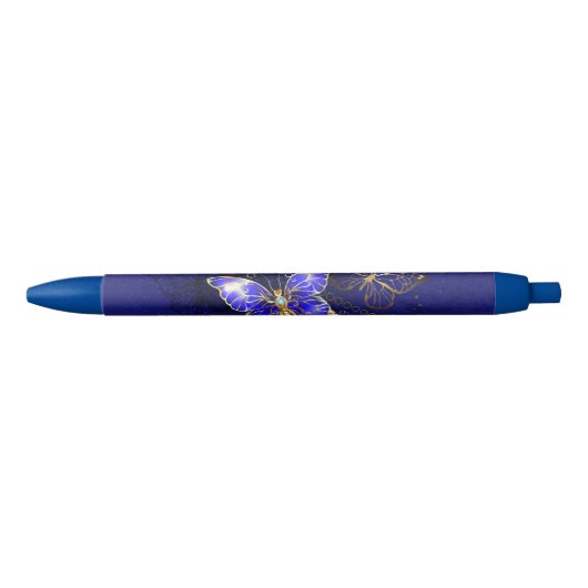 サファイア蝶を含む組成物 黒ボールペン (正面)