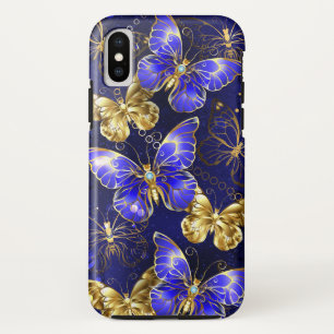 サファイア蝶を含む組成物 iPhone XSケース