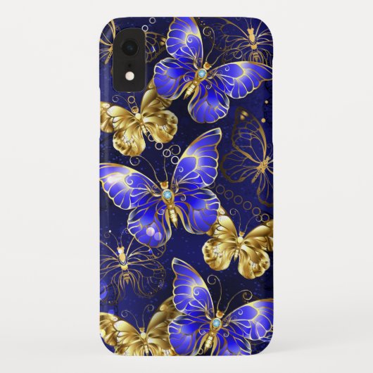 サファイア蝶を含む組成物 Case-Mate iPhoneケース (裏面)
