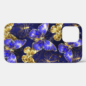 サファイア蝶を含む組成物 Case-Mate iPhoneケース (裏面 (横))