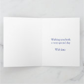 サファイア記念日祖父母写真カード カード (内部)