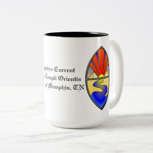 サファイア電流ラメンマグズ ツートーンマグカップ (正面右)