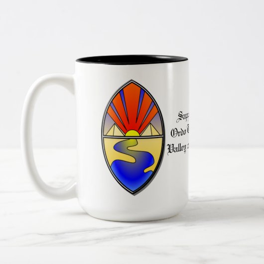 サファイア電流ラメンマグズ ツートーンマグカップ (左)