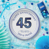 サファイア45周年記念紙プレート ペーパープレート (パーティー)