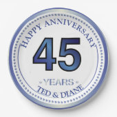 サファイア45周年記念紙プレート ペーパープレート (正面)