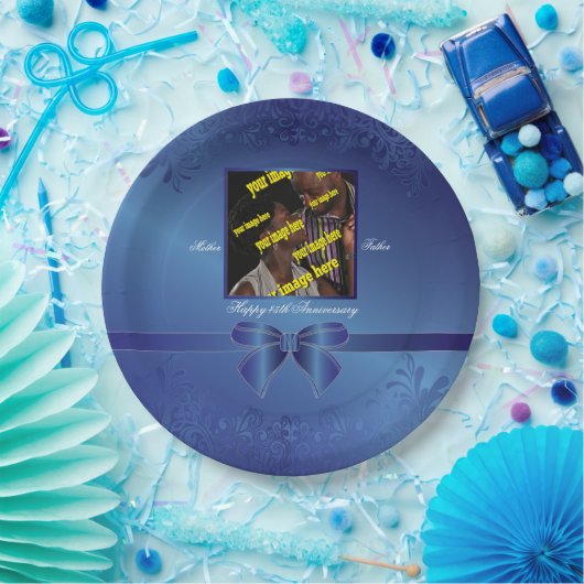 サファイア45周年記念 ペーパープレート (パーティー)