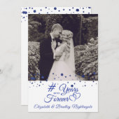 サファイア・アニバーサリー　イヤーズ・イントゥ・フォーエバー　写真 招待状 (正面/裏面)