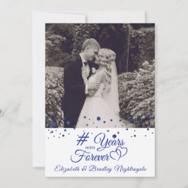 サファイア・アニバーサリー 永遠への〇〇年 フォト 招待状