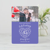 サファイア・アニバーサリー 45周年 写真招待状 招待状 (スタンド正面)