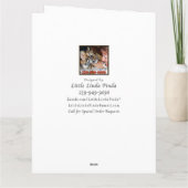 サファイア ウェディング アニバーサリー カード 写真とメッセージを入れて (裏面)