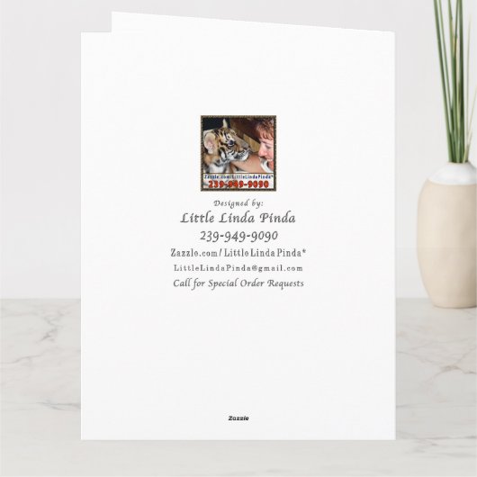 サファイア ウェディング アニバーサリー カード 写真とメッセージを入れて (裏面)