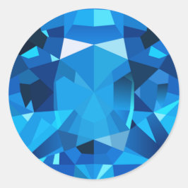 サファイア クラシック ラウンド ステッカー