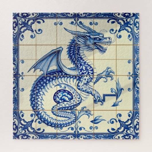 サファイア・サーペント・ドラゴン・パズル ジグソーパズル (縦)