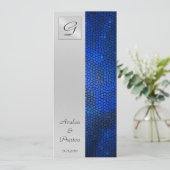 サファイア ステンドグラス ウェディングプログラム 招待状 (スタンド正面)