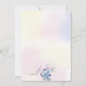 サファイア フローラル インビテーション (裏面)