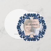 サファイア 結婚記念日 招待状 (正面/裏面)