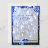 サファイア 45周年結婚記念日招待状 招待状 (正面)