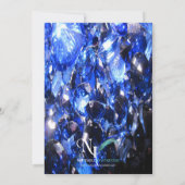 サファイア 45周年結婚記念日招待状 招待状 (裏面)