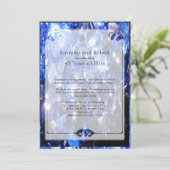 サファイア 45周年 結婚記念日 招待状 (スタンド正面)