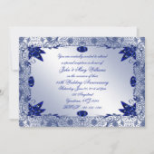 サファイア 45周年 結婚記念日 5x7 招待状 (裏面)