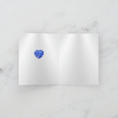 サファイア 65周年結婚記念日 サンクスカード カード (内部)