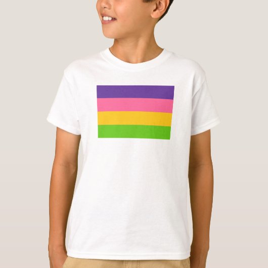 サファイック・プライドフラッグ Tシャツ (正面)