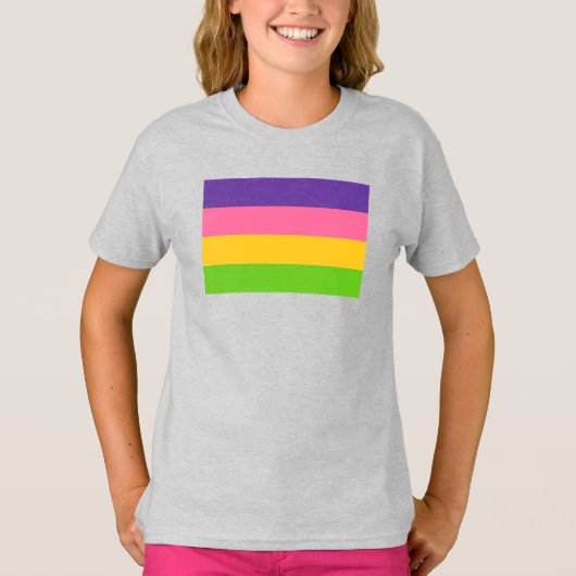 サファイック・プライド・フラッグ Tシャツ (正面)
