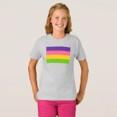 サファイック・プライド・フラッグ Tシャツ (正面フル)
