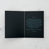 サファイヤエレガントブルーとブラック60誕生日 カード (内部)