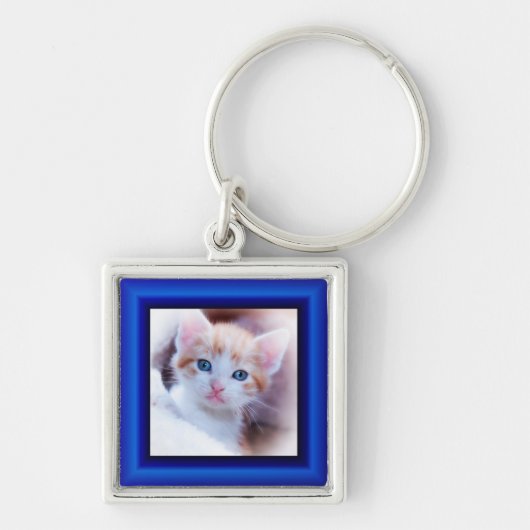 サファイヤ縁ど キーホルダー (正面)