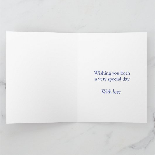 サファイヤ記念日グランドパープルのフォトカード カード (内部)