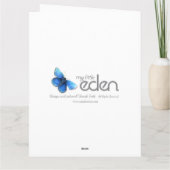 サファイヤ記念日グランドパープルのフォトカード カード (裏面)