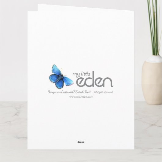 サファイヤ記念日グランドパープルのフォトカード カード (裏面)