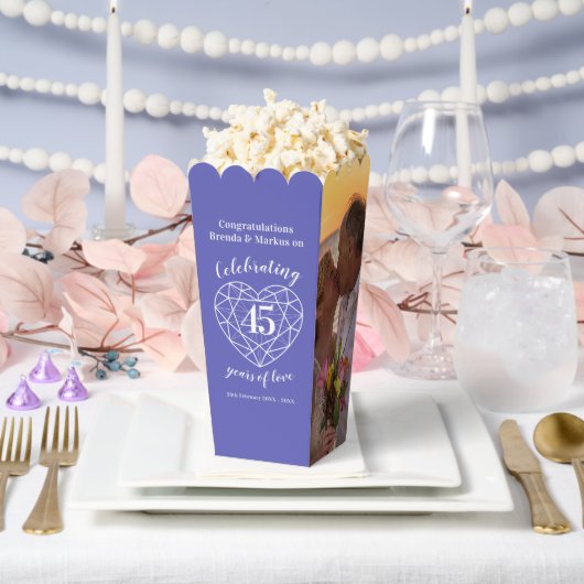 サファイヤ45周年結婚の今の写真 フェイバーボックス (ウェディング)