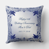 サファイヤ45周年結婚装飾用クッション クッション (裏面)