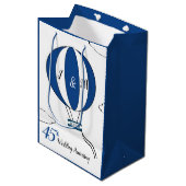 サファイヤ45結婚周年記念ホットエアバルーン ミディアムペーパーバッグ (正面アングル)