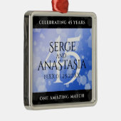 サファエレガントイア結婚45周年 メタルオーナメント (右)
