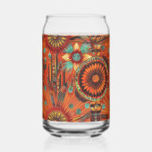 サファエレガントイア「複雑なエコー」プリントされたCan Gl ガラス缶 (左)