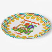 サファパーソナライズされたリ第1ハッピーバースデー ペーパープレート (アングル)