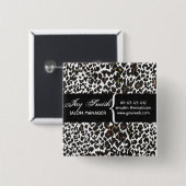 サファモダンリサロンヘアの会社名タグ 缶バッジ (正面&裏面)