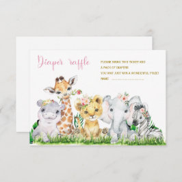 サファリおむつラッフルカード