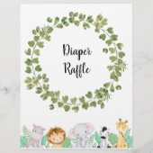 サファリおむつラッフルポスター (正面)