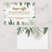 サファリおむつラッフル エンクロージャーカード (正面/裏面)