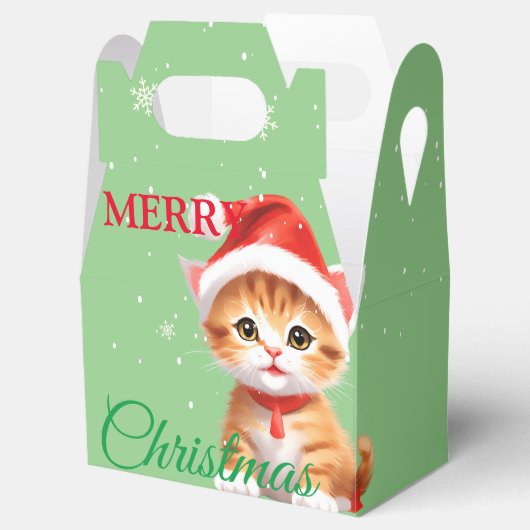 サファリおもしろいアニマルキャットサンタクリスマスコスチューム フェイバーボックス (オープン)