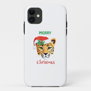 サファリおもしろいアニマルチータヒョウクリスマス iPhone 11 ケース