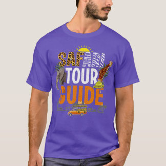 サファリおもしろいツアーのガイドシャツアフリカTシャツ Tシャツ