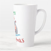 サファリおもしろいーの動物HIPPOサンタクリスマスコスチューム カフェラテマグ (右)