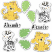 サファリおもしろい シール (正面)