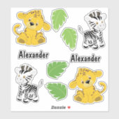 サファリおもしろい シール (シート)