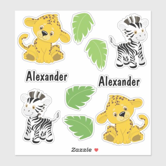 サファリおもしろい シール (シート)